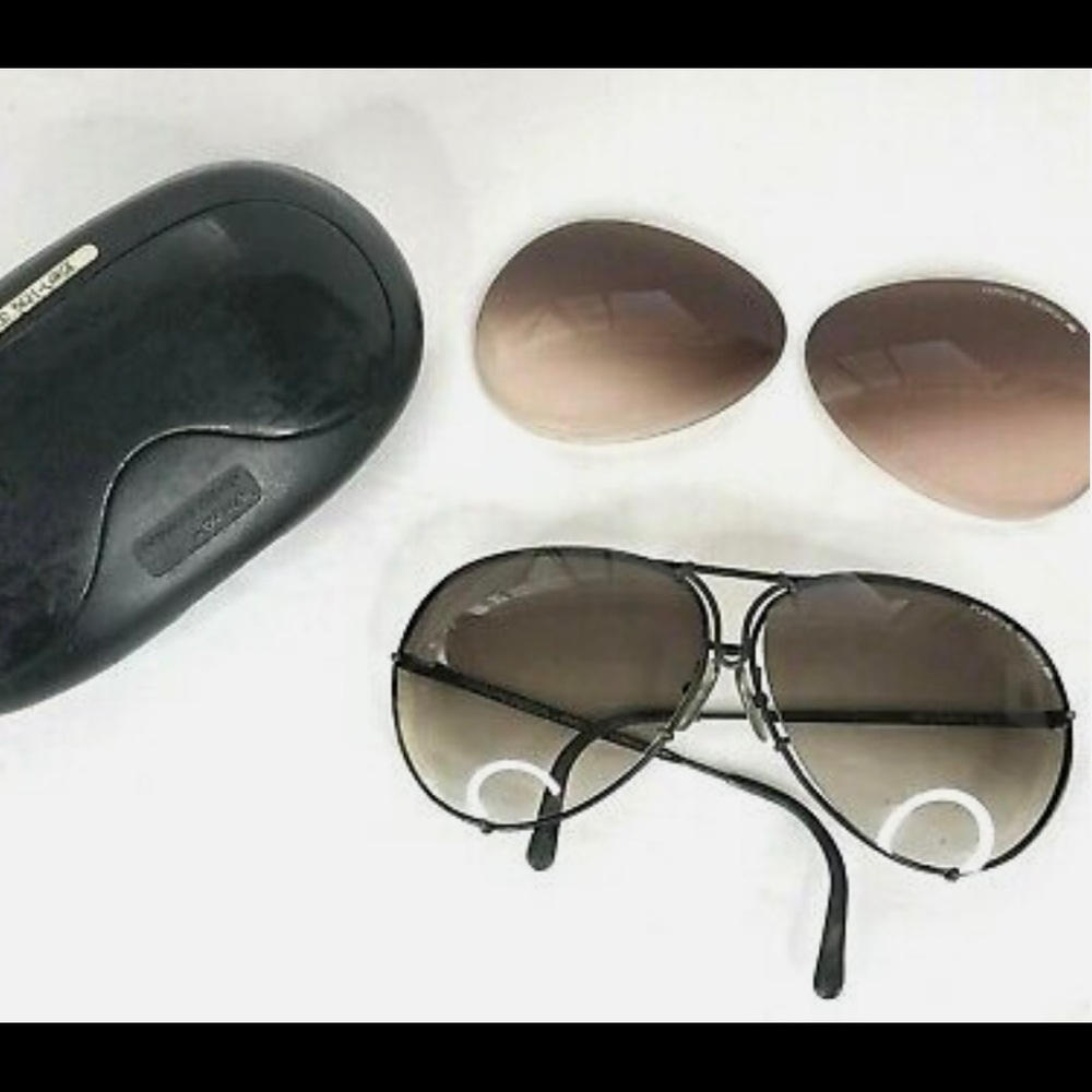 Vintage Carrera Porsche 5621 matte black sunglasses